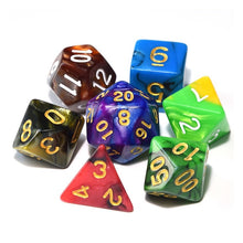 Load image into Gallery viewer, Multi-Colour Marble Dice Set C