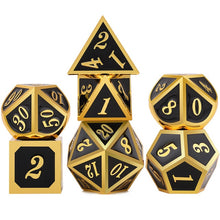 Load image into Gallery viewer, Enamel Metal Dice Set A | 7 piece