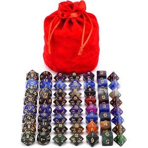 ZECIDOT Metal DND Dice Set - 7-Piece Polyhedral Dice For Dungeons & Dragons RPG Games
